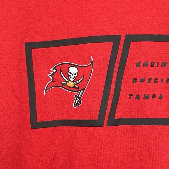 Nike On Field Apparel Shirt Mens Medium Tampa Bay Buccaneers Red Swoosh Red - Picture 4 of 11
